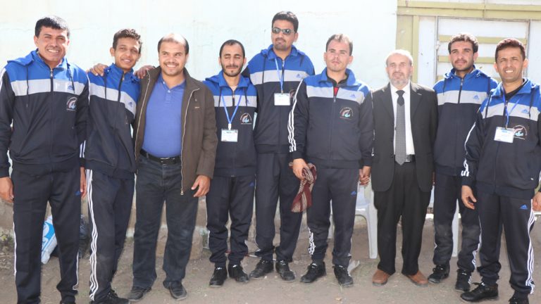 Participation of theYemeni society for blind people  Championship for persons with disabilities in the capital